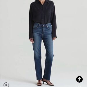 AG Brinley mid rise straight 26